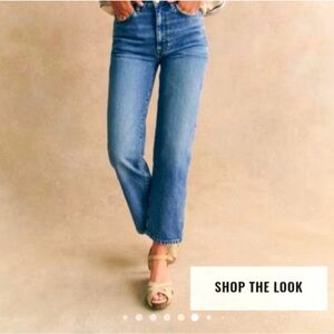 Sezane l’iconique droit denim - Classic Blue Women's Jeans